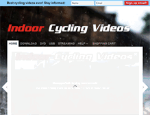 Tablet Screenshot of indoor-cycling-videos.com